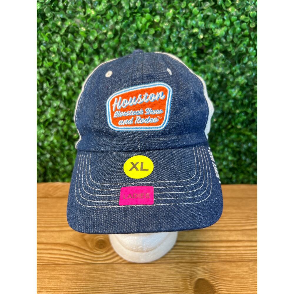 New Womens Houston Livestock Show And Rodeo Trucker Style Hat Adult Cap